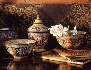 Bencharong Pottery by Chinese School