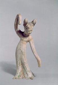 Funerary statue of a dancer by Chinese School
