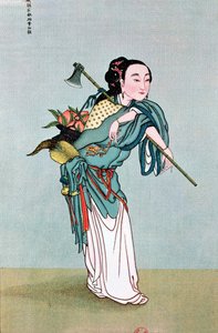 Ma Kou Carrying Medicinal Plants, from a Work by Father Henri Dore, Late 19th Century
