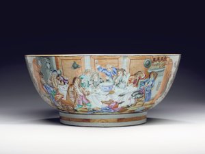 Rare and massive punchbowl, c.1775