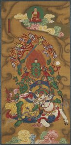 The Buddhist Guardian Mahabala, from a Buddhist Land and Water Ritual Set by Chinese School