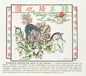 The Kilin is worshipped by the pigs and goats who have realised the errors of Christianity and recognise the supremacy of China, 1891