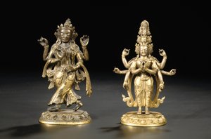 Tibeto Chinese figure of a bodhisattva