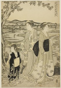 Parrot Komachi, from the series The Fashionable Seven Komachi by Chobunsai Eishi