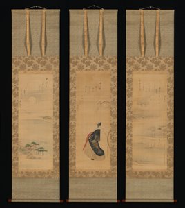 Snow, Moon, and Cherry Blossoms (Yoshiwara in Three Seasons) by Chobunsai Eishi