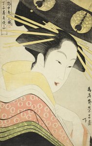 Misayama of the Chojiya, from the series Beauties of the Licensed Quarter