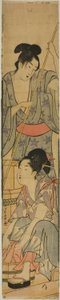 Washing Clothes by Chokosai Eisho