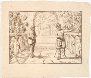Illustration to St. St. Blicher, The Three Holy Evenings by Christen Dalsgaard
