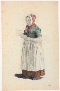 Standing Peasant Woman Pouring into a Glass
