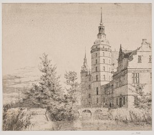 Frederiksborg Castle. View by the Coin Bridge