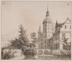 Frederiksborg Castle. View by the Coin Bridge