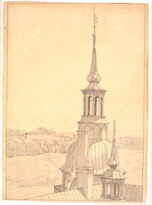 One of the Small Towers on Frederiksborg Castle by Christen Købke