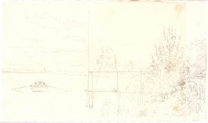 View from the Embankment at Sortedam Lake towards Nørrebro