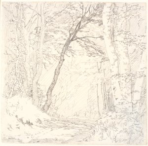 Road through a Forest by Christen Købke
