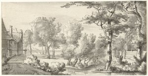 Landscape with Farm by Christiaan Josi