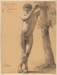 Standing Male Nude, Seen from the Front (2nd Prize 1820)