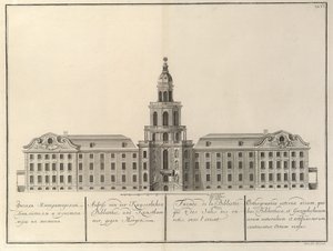 Imperial Library and Kunstkammer From: The Building of the Imperial Academy of Sciences, 1741 by Christian Albrecht Wortmann