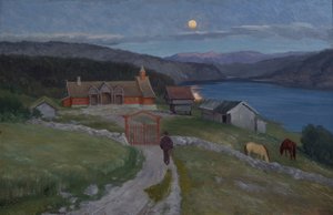 At Last He Arrived at a Great Farm by Christian Eriksen Skredsvig