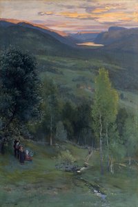 Midsummer, Eggedal by Christian Eriksen Skredsvig
