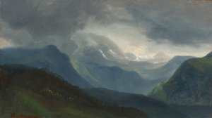 Approaching Thunderstorm in the Alps