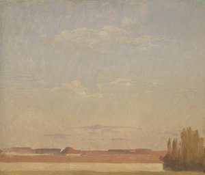 View of the Rooftops of a Dresden Suburb by Christian Friedrich Gille