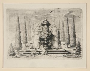 Mourning Representation for the Member of a Noble Family with Allegorical Figures of Faith and Love by Christian Fritzsch