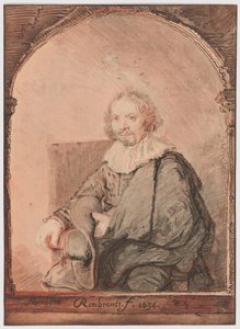 Portrait of a Man in an Armchair, from Collection of Imitations of Drawings after the Principal Dutch and Flemish Masters by Christian Josi