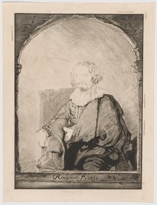Portrait of a Man in an Armchair, from Collection of Imitations of Drawings after the Principal Dutch and Flemish Masters by Christian Josi