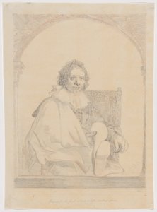 Study for Portrait of a Man in an Armchair, from Collection of Imitations of Drawings after the Principal Dutch and Flemish Masters by Christian Josi