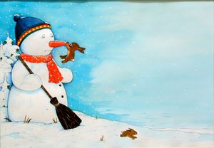 Snowman with Little Rabbit, 2012