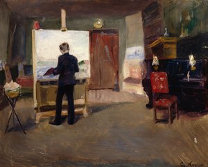 The Painter Nils Hansteen in the Studio