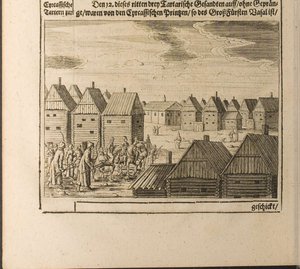 Moscow Illustration from Travels to the Great Duke of Muscovy and the King of Persia by Adam Olearius