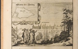 Nöteborg Illustration from Travels to the Great Duke of Muscovy and the King of Persia by Adam Ol by Christian Lorenzen Rothgiesser