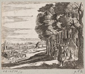 Illustration to Adam Olearius, “Persianischer Rosenthal von einem Sinnreichen Poeten Schich Saadi [...]”, Schleswig 1660