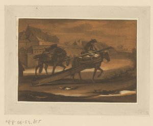 Rider with Two Pack Horses (series title: Riders, Horses, and Battles) by Christian Rugendas