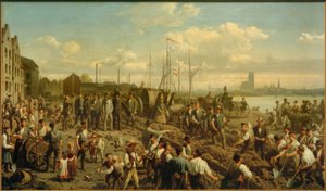 Laying a Telegraph Cable 1878