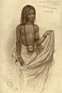 Bishari Girl, Aswan, Egypt, 1898