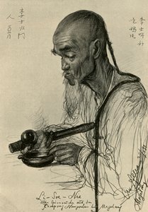 Li-Soe-Nie - Man Smoking Opium, Magalang, Java