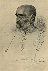 Portrait of a Man, Borobudur Temple, Magelang, Java by Christian Wilhelm Allers