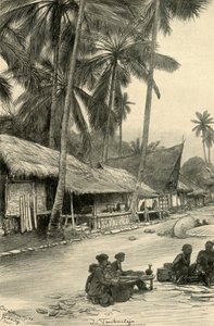 Street scene in Tasikmalaya, Java