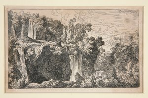 Landscape with Waterfall