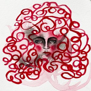 Crimson Curls Portrait