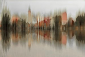 Blurred City Reflections