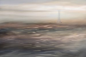 Misty Sailboat Serenity by Christina Sillen