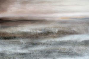 Ocean Waves Abstract by Christina Sillen