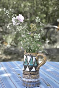 Wildflowers In Rustic Vase by Christina Sillen