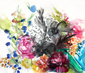 Vibrant Floral Bouquet by Christine Lindstrom