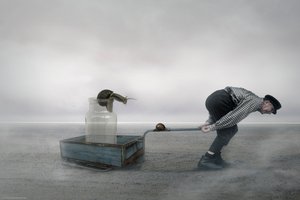 Absurd Snail Journey by Christine von Diepenbroek