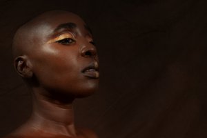 Elegant Golden Woman