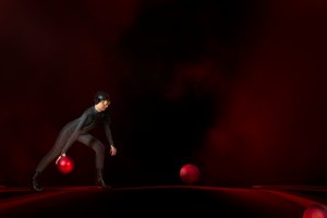 Futuristic Red Ball by Christine von Diepenbroek